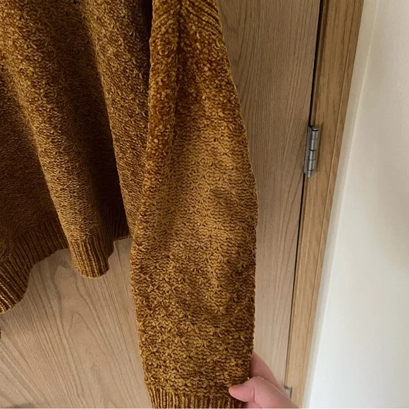 Target A New Day Chenille Brown Mustard Sweater - Picture 7 of 12